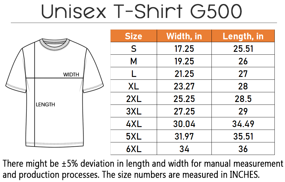 Unisex T Shirt G500